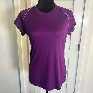 Champion Deep Purple Women's Athletic Gym Running Crewneck T-Shirt Top Sz Large